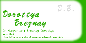 dorottya breznay business card